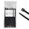 Kable Kontrol Cable Tie, 8 in L, 2.16 in Max Bundle Dia., Black, Nylon 6/6, 50 lb Strength, 100 PK CT266 - alternate 1